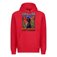 Red long live cowgirls Premium Hoodie - FaDigitalArtStudio