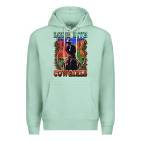 Seafoam long live cowgirls Premium Hoodie - FaDigitalArtStudio