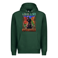 Sports Green long live cowgirls Premium Hoodie - FaDigitalArtStudio