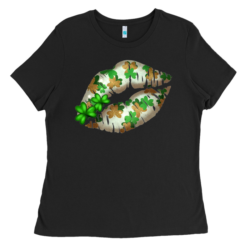 St. Patricks Day White Lips Ladies Tee by Bettercallsaul | Teevron