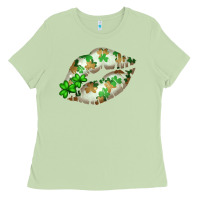 Matcha St. Patricks Day White Lips Ladies Tee - Bettercallsaul