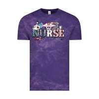 Cloud Purple American Nurse 4th of july Vintage Tee - HowdyJamesFarm