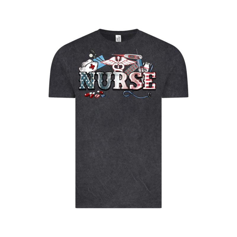 American Nurse 4th Of July Vintage Tee by HowdyJamesFarm | Teevron