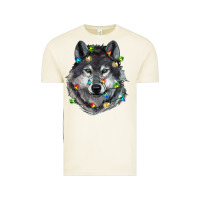 Vintage Arctic Christmas with wolf Vintage Tee - RanaPortraitStore