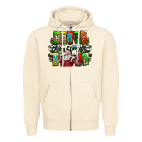 Sandshell merry christmas yall Zipper Hoodie - CowhideDigitalArt