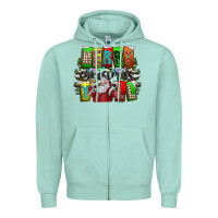 Seafoam merry christmas yall Zipper Hoodie - CowhideDigitalArt