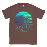 Chestnut Vintage Aruba Beach Tropical Vibes Vacation Souvenir Gift Classic Tee - minhPixels