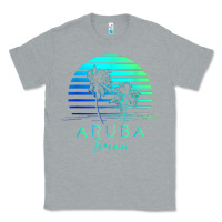 Heather Grey Vintage Aruba Beach Tropical Vibes Vacation Souvenir Gift Classic Tee - minhPixels