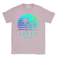 Lilac Vintage Aruba Beach Tropical Vibes Vacation Souvenir Gift Classic Tee - minhPixels