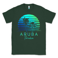 Sports Green Vintage Aruba Beach Tropical Vibes Vacation Souvenir Gift Classic Tee - minhPixels