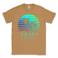 Toasted Coconut Vintage Aruba Beach Tropical Vibes Vacation Souvenir Gift Classic Tee - minhPixels