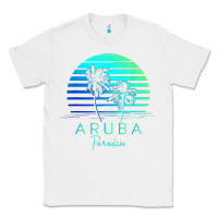 White Vintage Aruba Beach Tropical Vibes Vacation Souvenir Gift Classic Tee - minhPixels