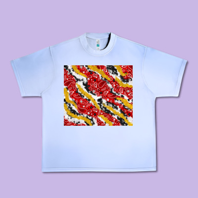 Bandana And Cowhide Pattern Urban Heavy Tee Designed By Tumblerdesignbyshophia