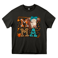 Asphalt Western Fall Cow Mama Heavy Core Tee - LillyAllenDesigns