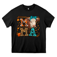 Black Western Fall Cow Mama Heavy Core Tee - LillyAllenDesigns