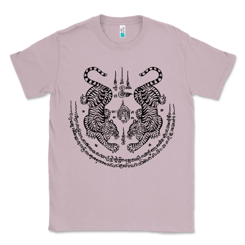 Sak Yant Thai Tattoo Twin Tiger Muay Magical Thailand Gifts T Shirt Classic Tee by minhPixels | Teevron