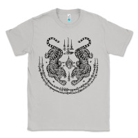 Moon Dust sak yant thai tattoo twin tiger muay magical thailand gifts t shirt Classic Tee - minhPixels