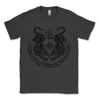 Smoke sak yant thai tattoo twin tiger muay magical thailand gifts t shirt Classic Tee - minhPixels
