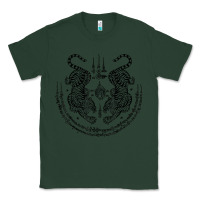 Sports Green sak yant thai tattoo twin tiger muay magical thailand gifts t shirt Classic Tee - minhPixels