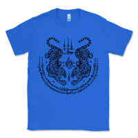 True Royal sak yant thai tattoo twin tiger muay magical thailand gifts t shirt Classic Tee - minhPixels