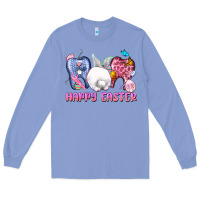 Colony Blue Happy Easter Dental Easter Day Long Sleeve Tee - CowGirlArtShop