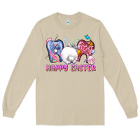 Mushroom Happy Easter Dental Easter Day Long Sleeve Tee - CowGirlArtShop