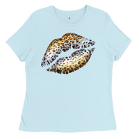 Baby Blue Cheetah Lips Ladies Tee - Bettercallsaul
