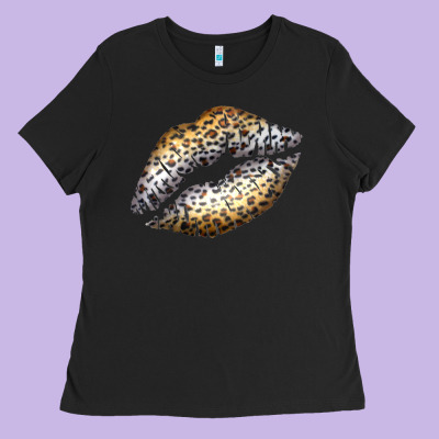 Cheetah Lips Ladies Tee Designed By Bettercallsaul