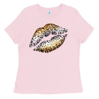 Bubblegum Pink Cheetah Lips Ladies Tee - Bettercallsaul