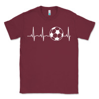 Burgundy soccer hoodie for teens, men, & women   soccer lover gift pullover hoo Classic Tee - minhPixels