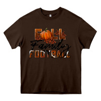 Chocolate Brown Fall Family Football Heavy Core Tee - LillyAllenDesigns