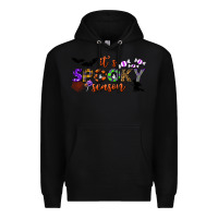 Black it's spooky season Premium Hoodie - BundleAndBundleShop