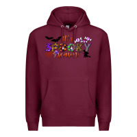 Burgundy it's spooky season Premium Hoodie - BundleAndBundleShop
