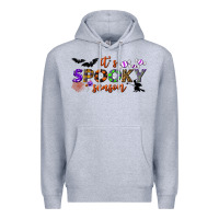 Heather Grey it's spooky season Premium Hoodie - BundleAndBundleShop