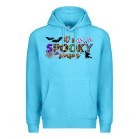 Ocean Blue it's spooky season Premium Hoodie - BundleAndBundleShop
