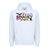 White it's spooky season Premium Hoodie - BundleAndBundleShop