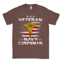 Chestnut Veteran Navy Corpsman Patriotic 4th of July Gifts Classic Tee - minhPixels