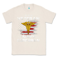 Natural Veteran Navy Corpsman Patriotic 4th of July Gifts Classic Tee - minhPixels