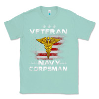 Seafoam Veteran Navy Corpsman Patriotic 4th of July Gifts Classic Tee - minhPixels