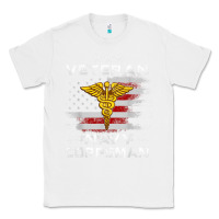 White Veteran Navy Corpsman Patriotic 4th of July Gifts Classic Tee - minhPixels