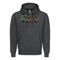Smoke His Love is Strong Jesus His Grace is Free Zipper Hoodie - CowhideDigitalArt