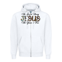 His Love Is Strong Jesus His Grace Is Free Zipper Hoodie | Teevron