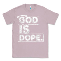 Lilac God Is Dope Gift for faithful Christians Classic Tee - minhPixels