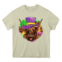 Mossy highland cow mardi gras Heavy Core Tee - JahusDesignShop