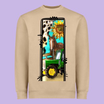 Farm Life Alphabet Lowercase Letters L Heavyweight Sweatshirt Designed By Bundleandbundleshop