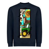 Navy farm life alphabet lowercase letters l Heavyweight Sweatshirt - BundleAndBundleShop