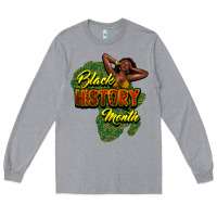 Heather Grey Black History Month Long Sleeve Tee - HowdyJamesFarm