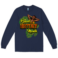 Navy Black History Month Long Sleeve Tee - HowdyJamesFarm
