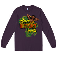 Plum Black History Month Long Sleeve Tee - HowdyJamesFarm