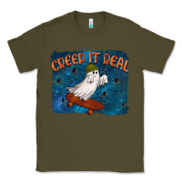 Army Green Creep It Real Classic Tee - texasbilliewilder